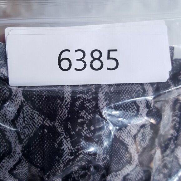 RACHEL ROY Womens Skirt Plus 2X Gray Midi Snakeskin Python Chiffon Pleated - Picture 8 of 8